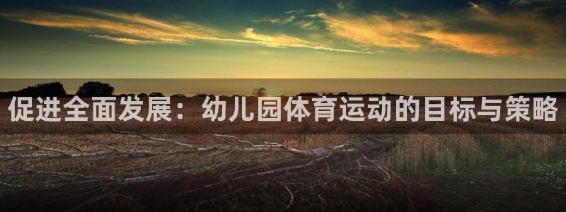 77体育官网：促进全面发展：幼儿园体育运动的目标与策略